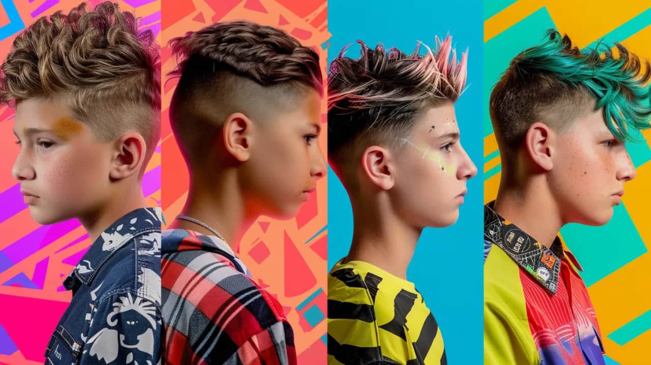 Szalone fryzury dla chłopców: Oryginalne uczesania dla